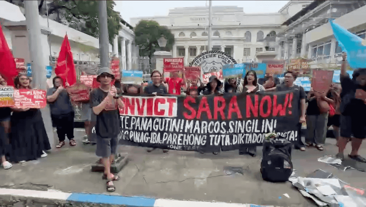Militant students protest SC ruling junking Articles of Impeachment vs. VP Sara Duterte