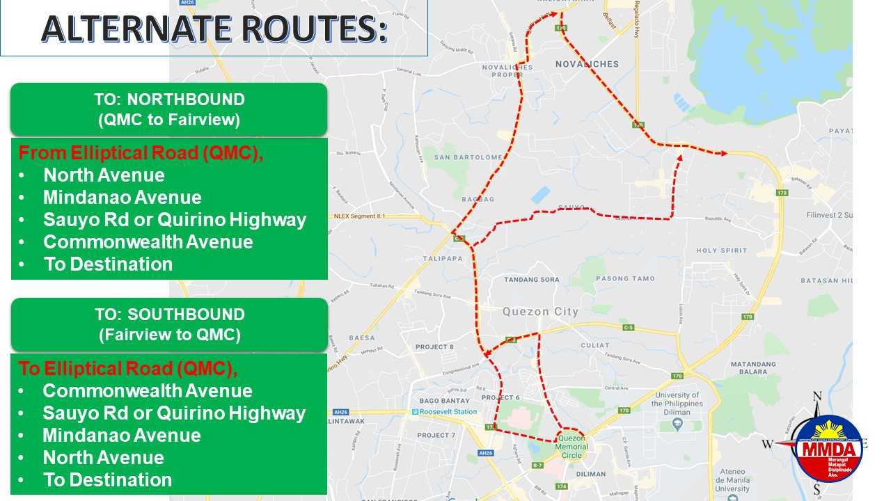 MMDA releases alternative routes for affected motorists on SONA day