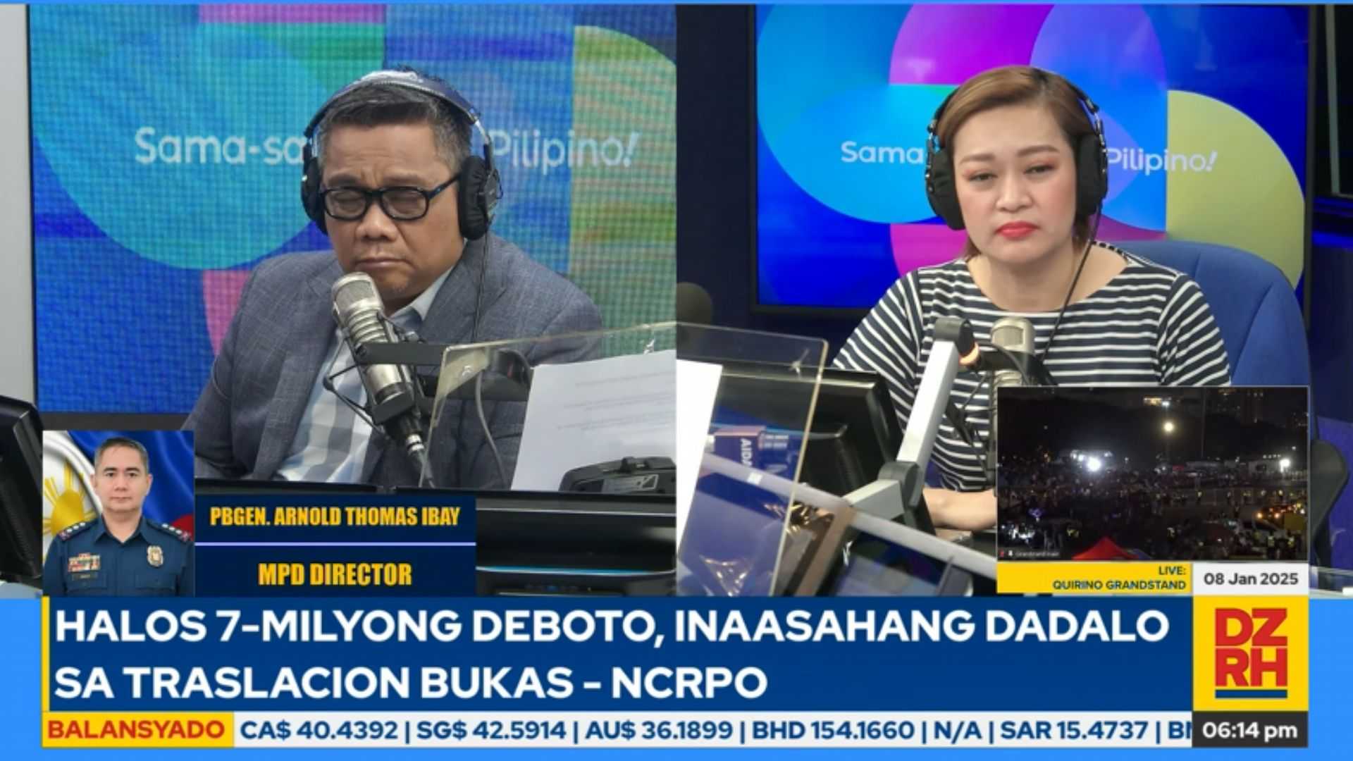 MPD Director PBGen. Arnold Thomas Ibay on Traslacion prep: Ensure proper garbage disposal, discipline for Traslacion 2025