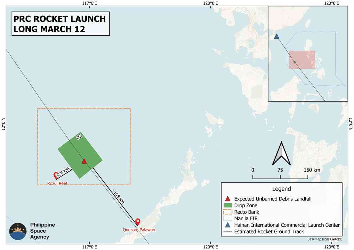 NDRRMC issues warning on Chinese rocket debris in the WPS