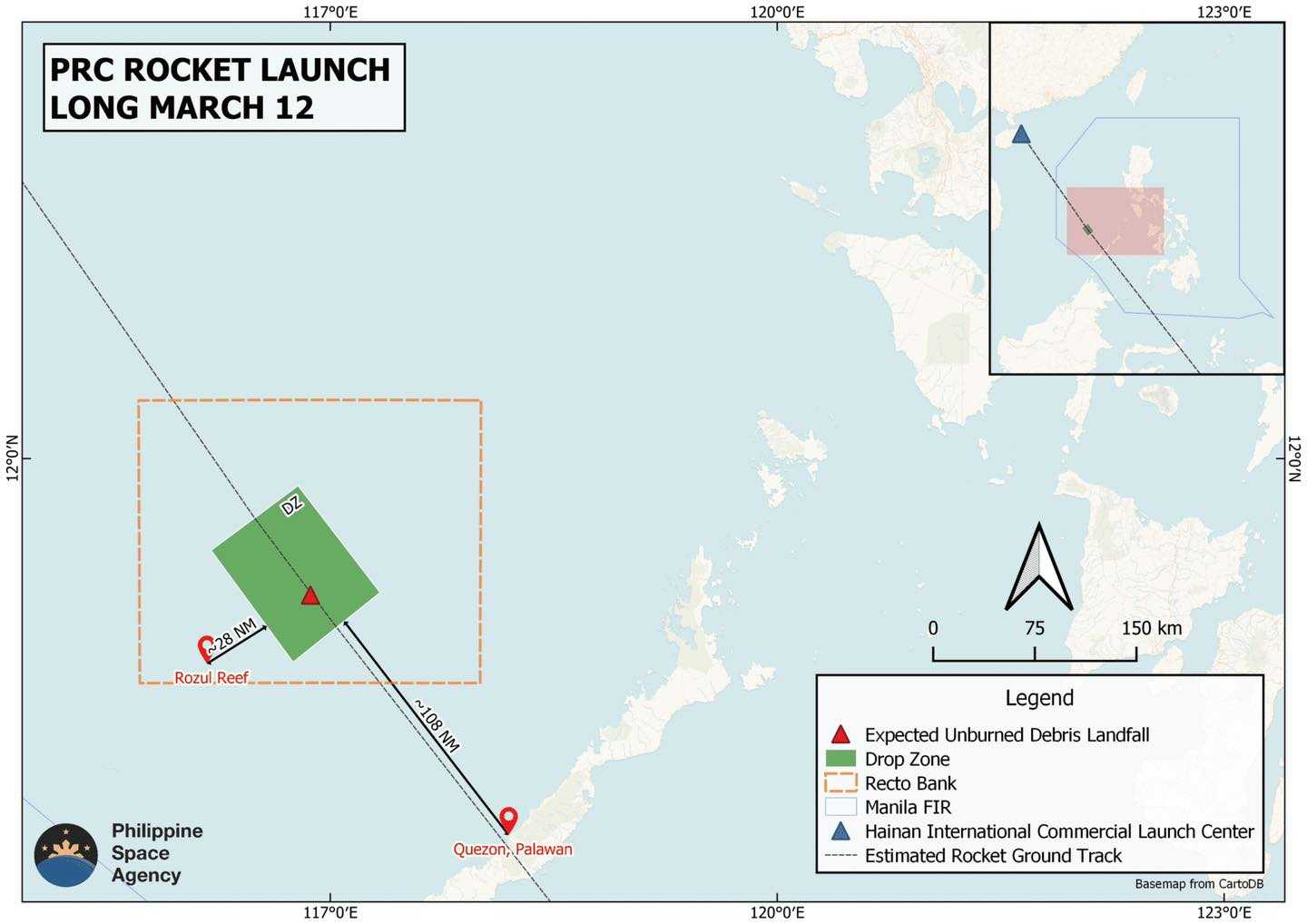 NDRRMC issues warning on Chinese rocket debris in the WPS