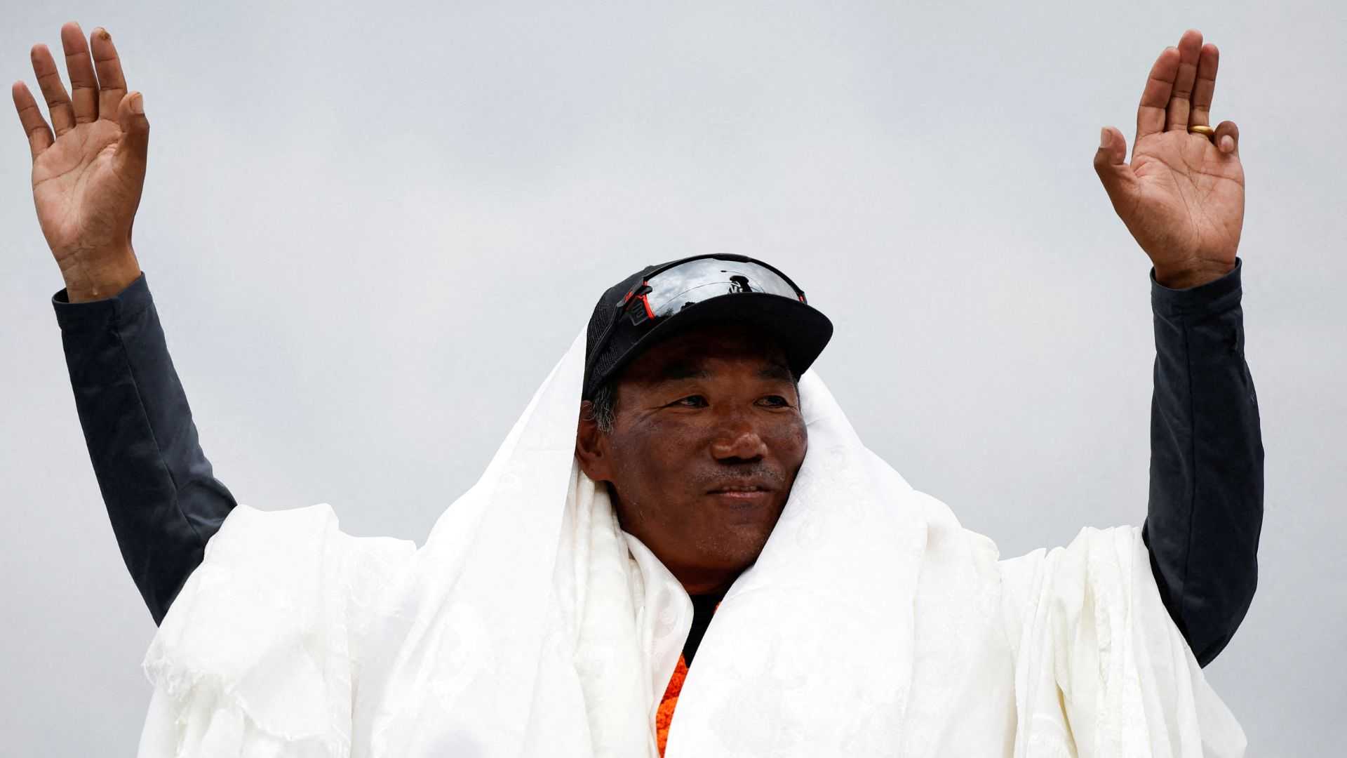 Nepali Sherpa scales Mount Everest for a record 31st time