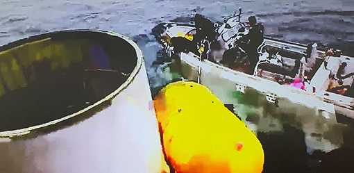 North Korean satellite plunges into sea after rocket failure