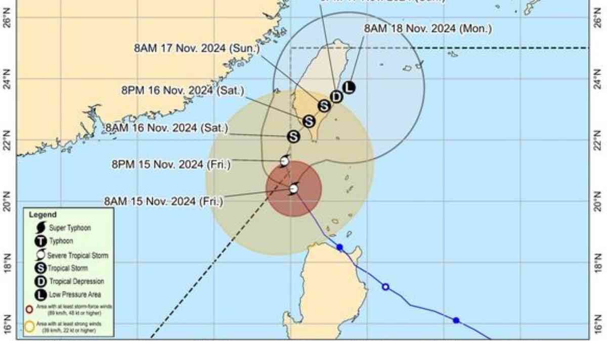 #Ofel weakens into severe tropical storm over Luzon strait