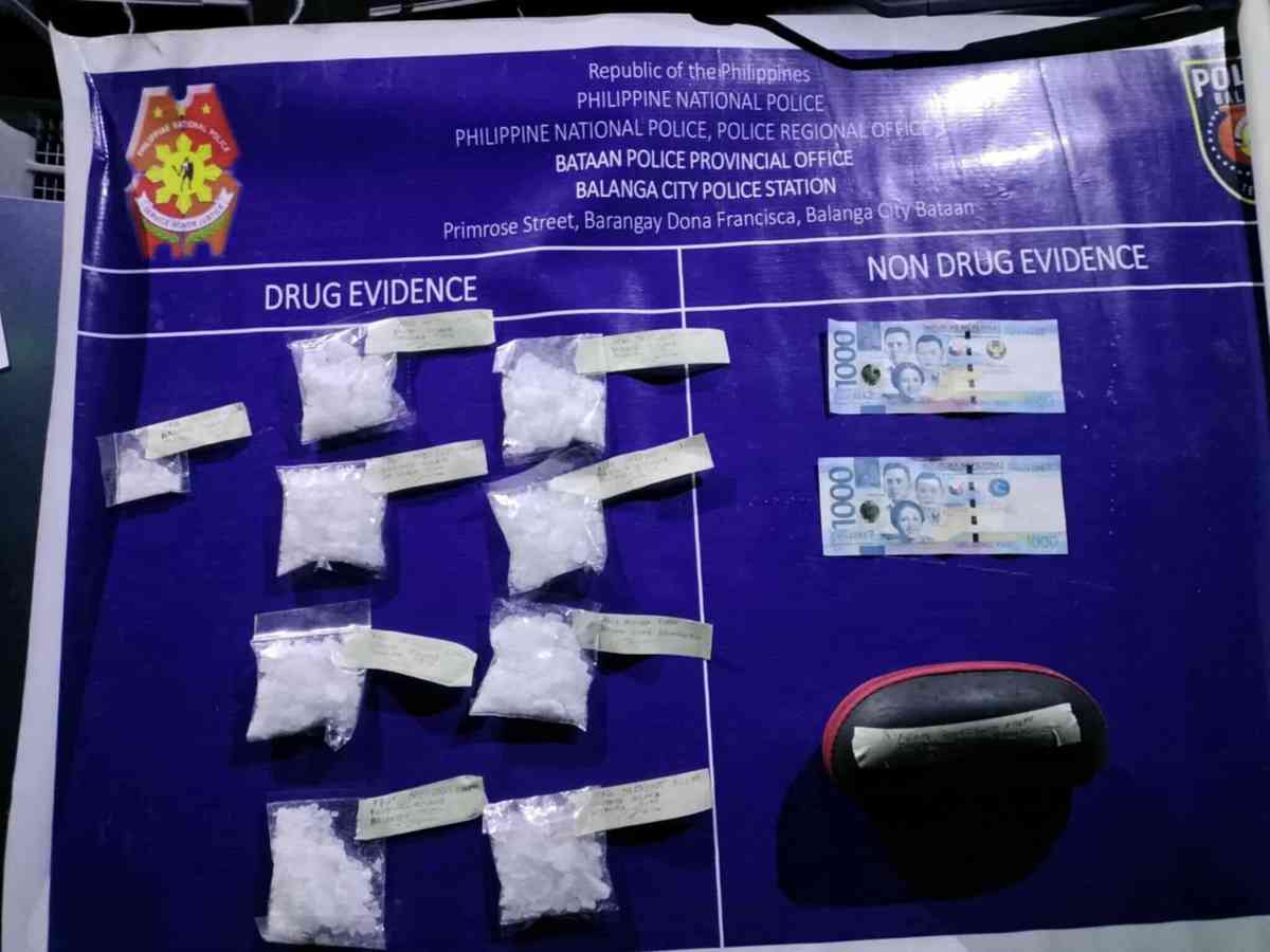 P1.7M worth of ‘shabu’ seized from student in Bataan bust