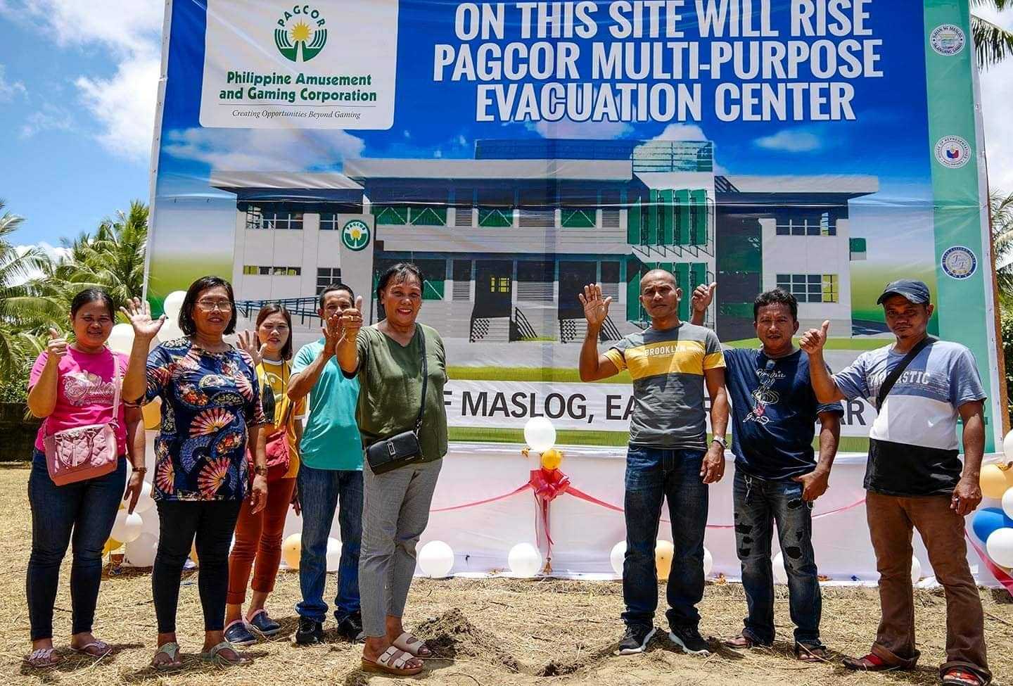 PAGCOR bankrolls construction of an evacuation facility in distant Eastern Samar town