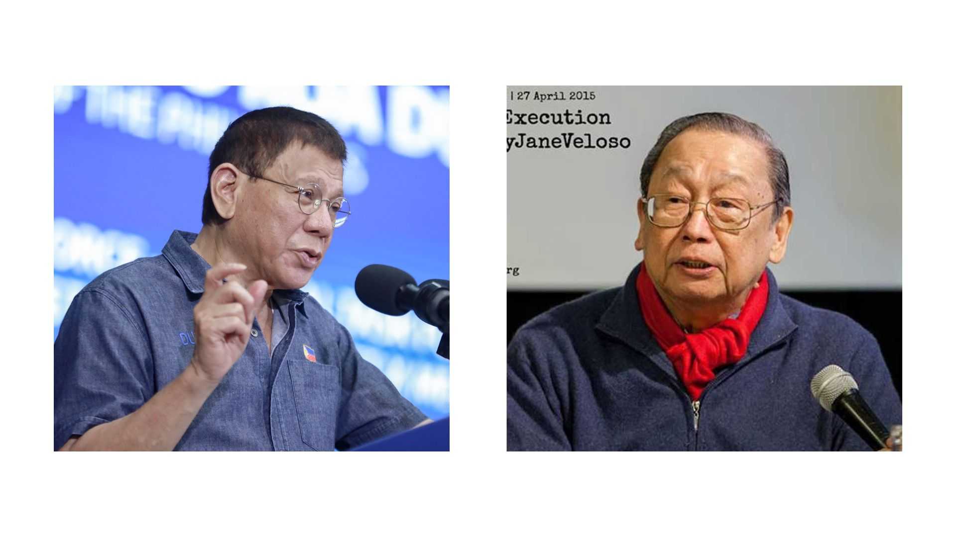 Joma Sison's death an 'end of an era' — Ex-Prez Duterte
