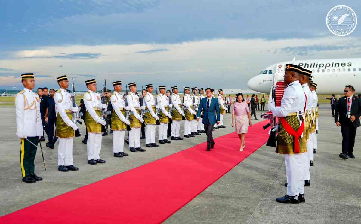 PBBM arrives in Malaysia for ASEAN Summit