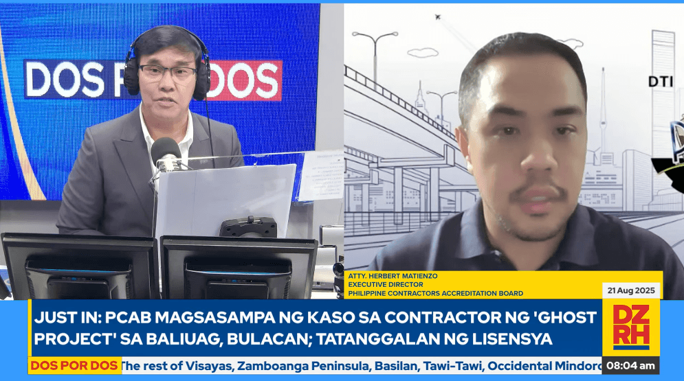 PCAB to file charges vs. contractor behind ‘ghost' project in Baliwag, Bulacan