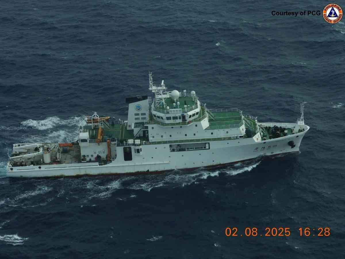 PCG aircraft challenges Chinese research vessel off Babuyan Island