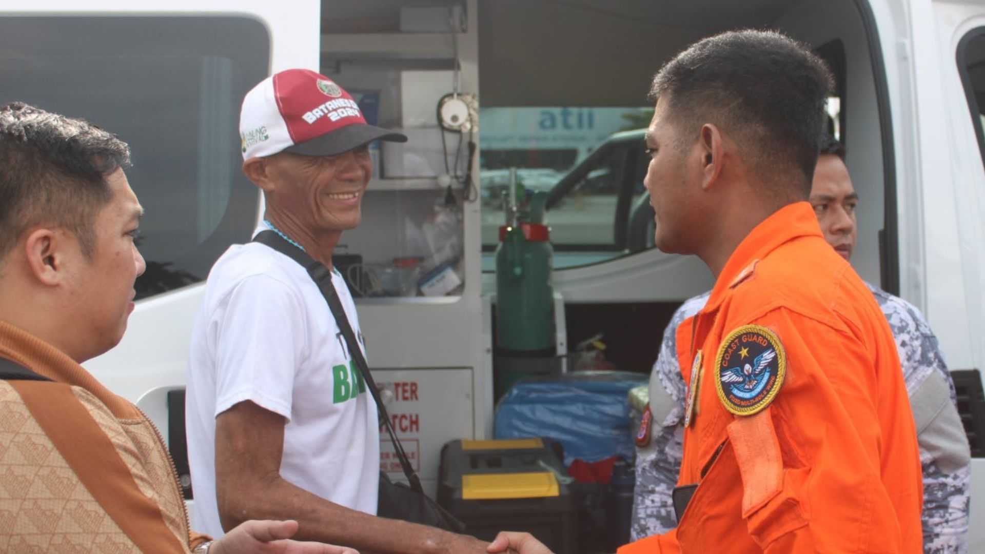 PCG returns missing fisherman to Quezon after being rescued in Batanes waters