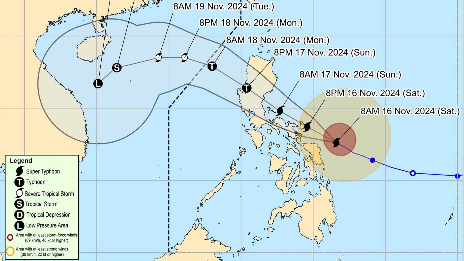 "Pepito" intensifies into a Super Typhoon, continues to threaten Bicol region