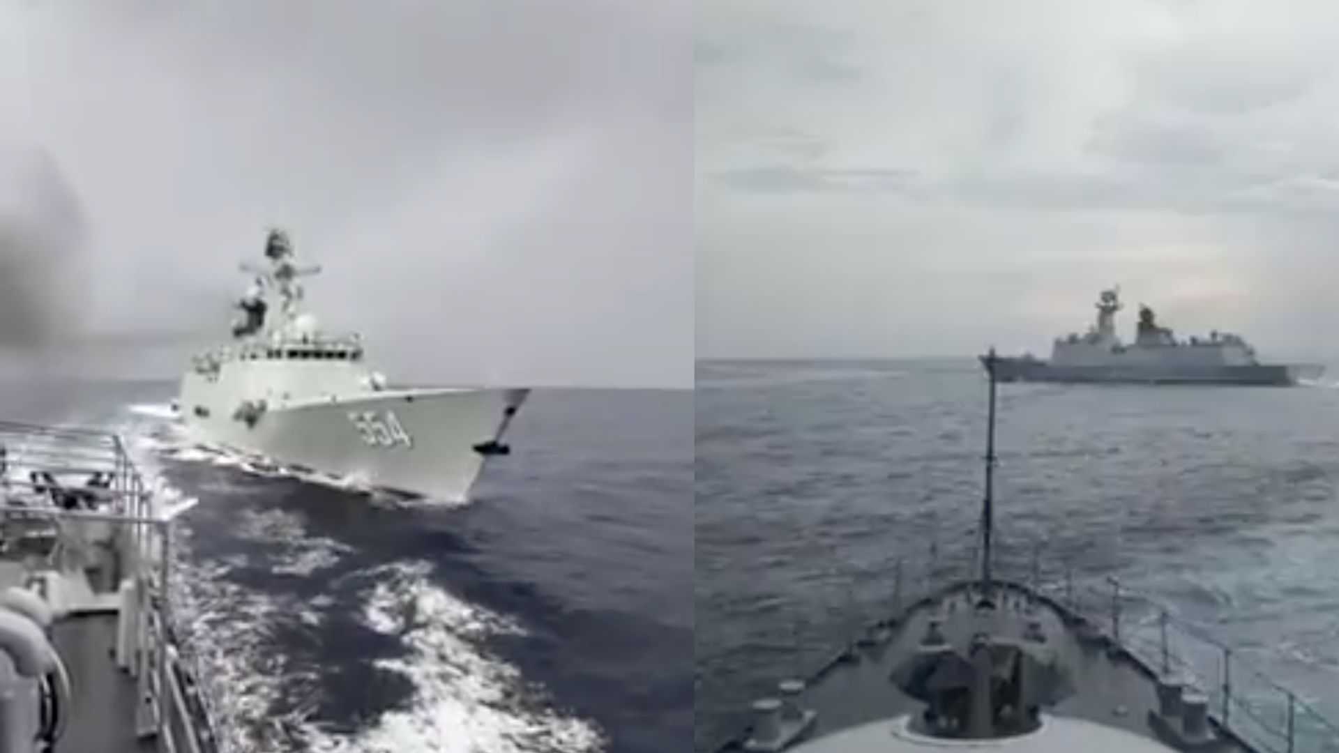 PH Navy vessel encounters aggressive, dangerous maneuvers from Chinese warships, coast guard vessel near Bajo de Masinloc