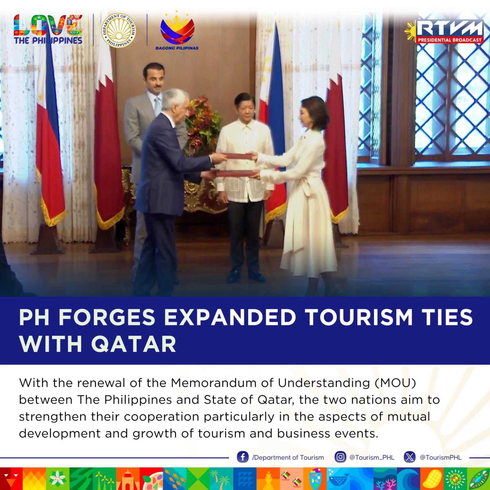 PH, Qatar sign MOU to strengthen cooperation in tourism sector
