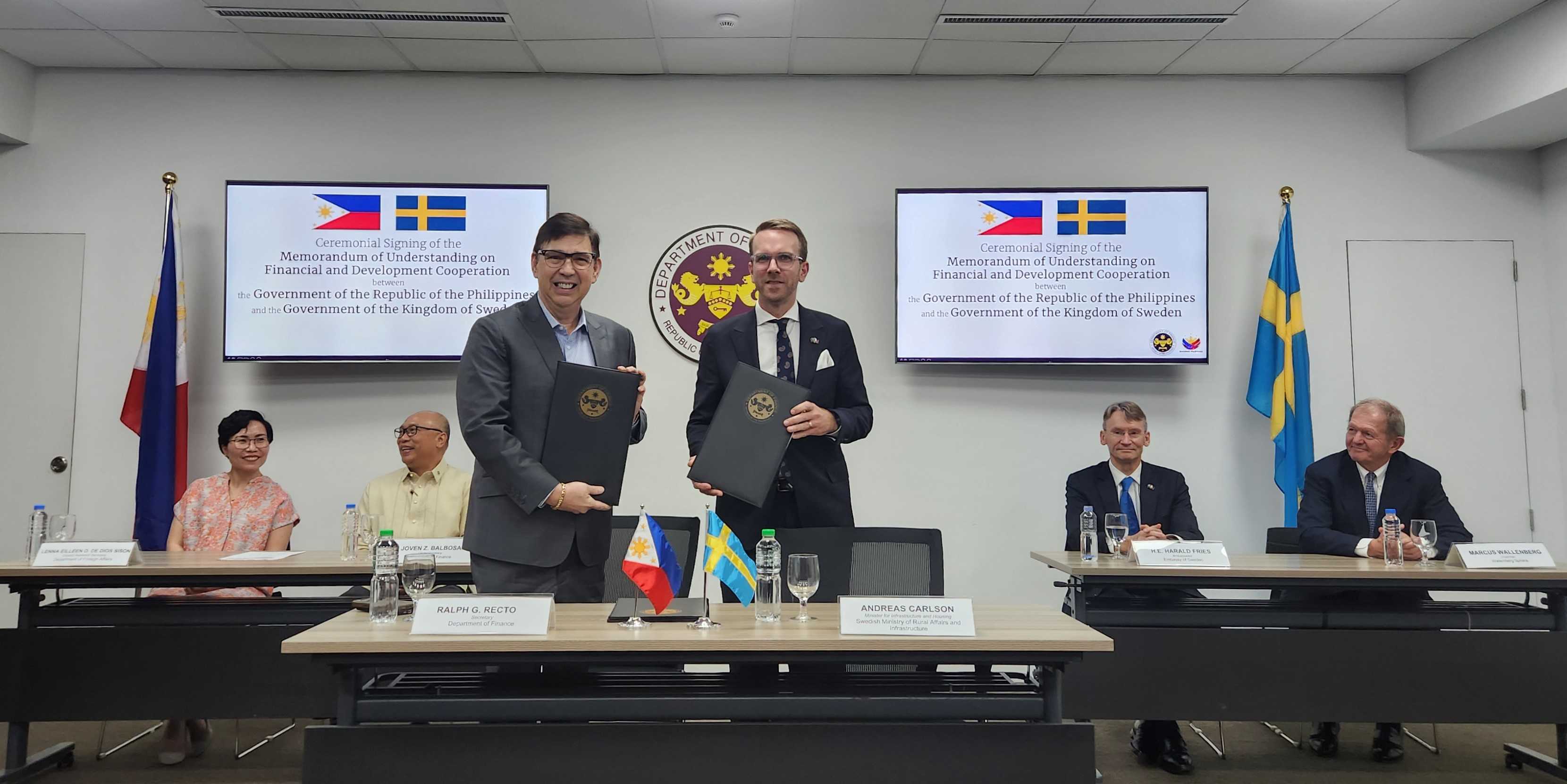 PH, Sweden sign MOU on export financing and dev’t cooperation