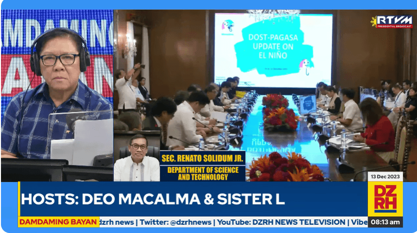 DOST says El Niño could last until 2Q of 2024