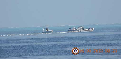 Philippines condemns Chinese 'floating barrier' in South China Sea