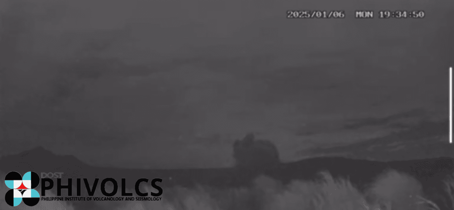 PHIVOLCS captures Taal Volcano’s minor phreatomagmatic eruption