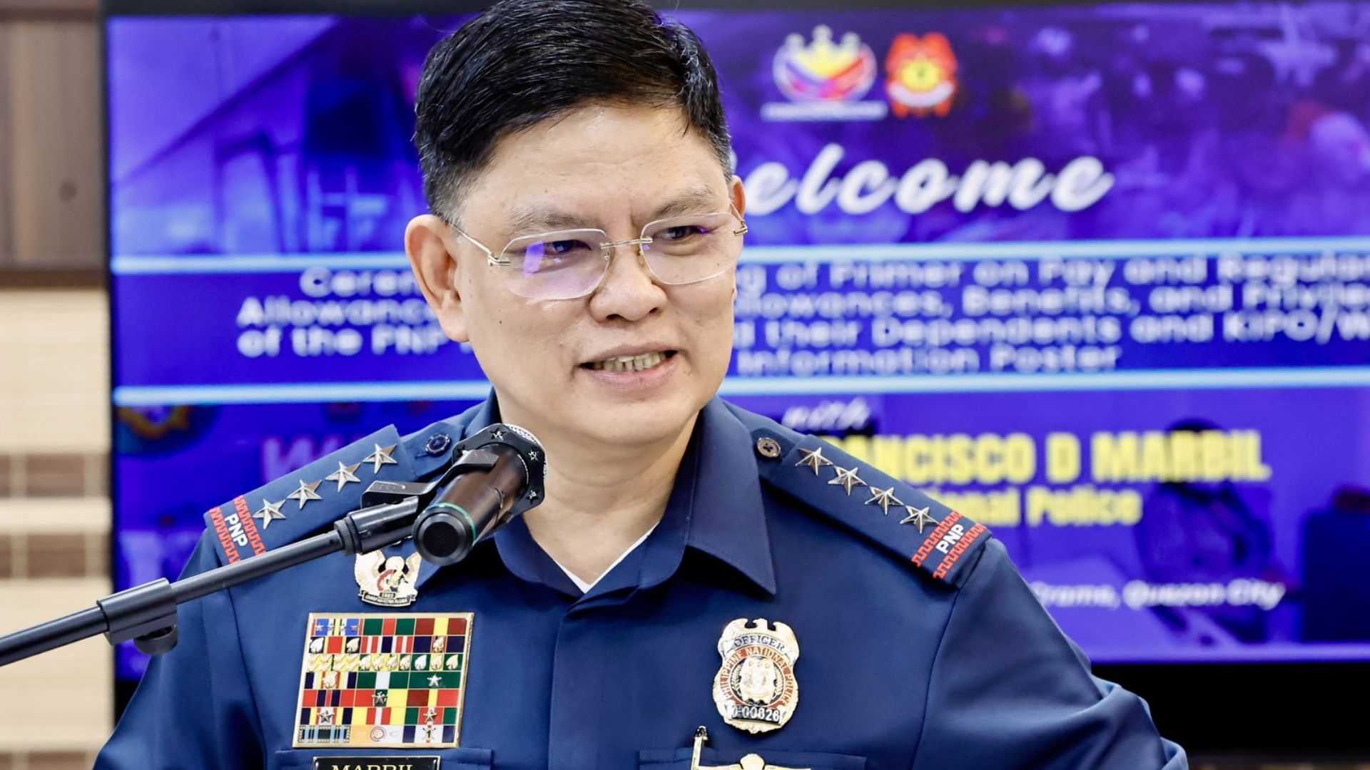 PNP chief Marbil commends 18.4% decline in PH crime rate
