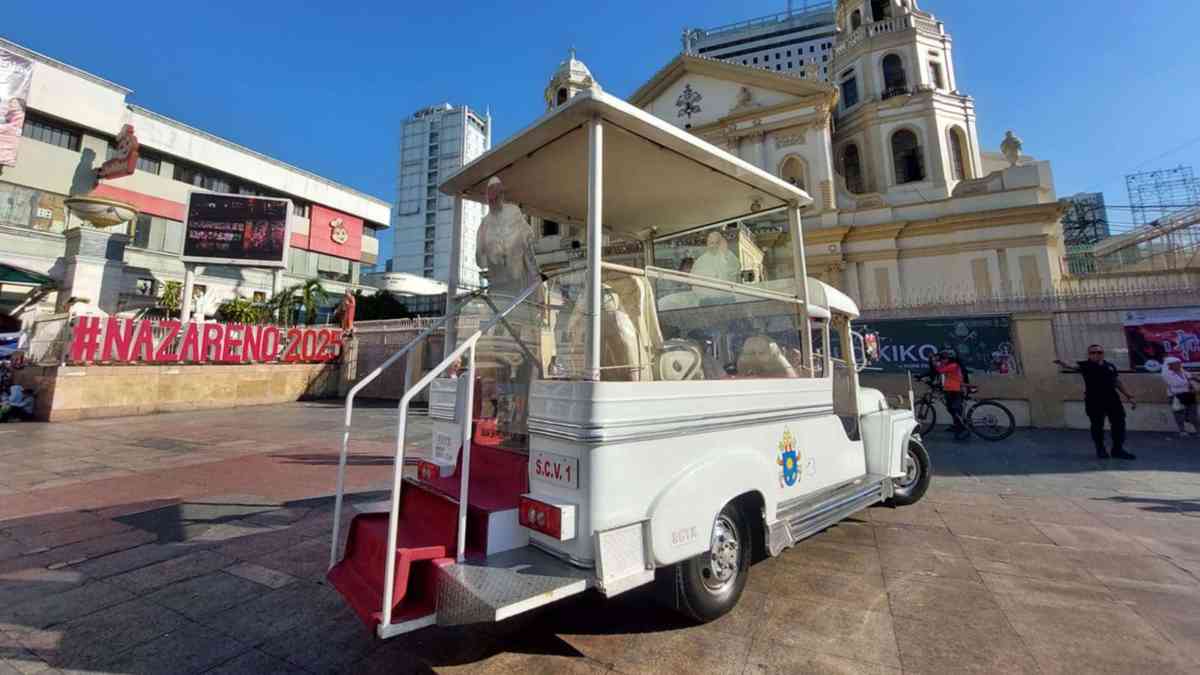 Popemobile used by Pope Francis during 2015 PH visit makes rounds at Metro Manila churches