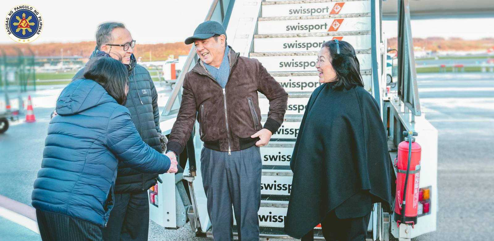 Prez Marcos arrives in Switzerland to attend World Economic Forum
