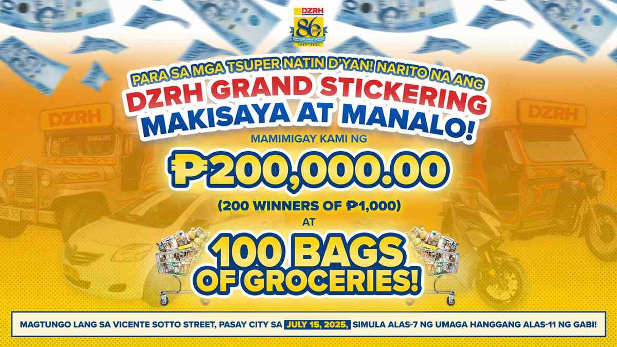 Ready, Set, Go!: Instant prizes await you at DZRH’s Grand Stickering Campaign