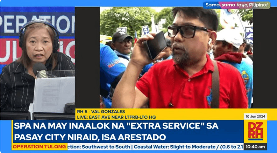 DZRH reporter beaten by Manibela rallyists