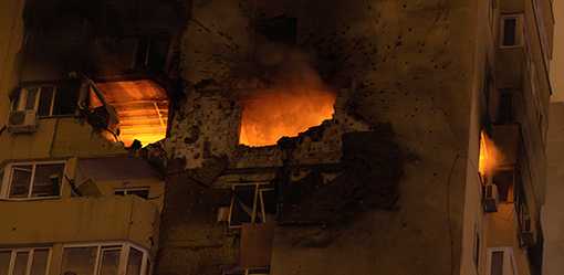 Russian drone hits Kyiv high-rise building, kills one, injures five