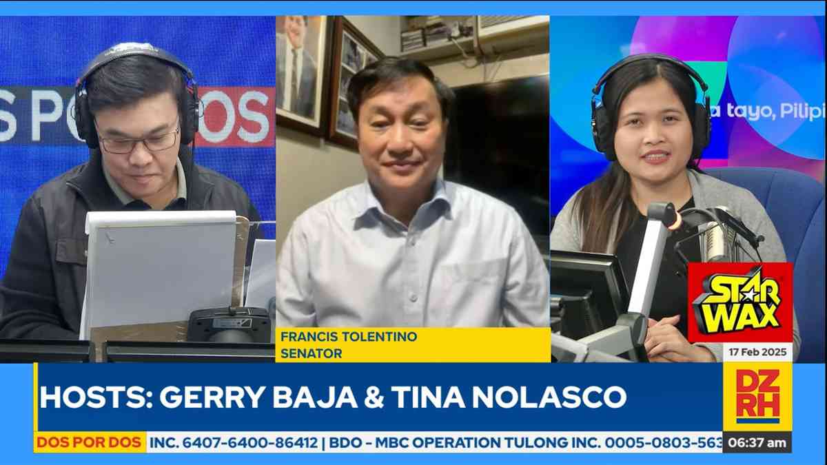Sen. Tolentino: Impeachment, possible criminal case vs VP Sara may be heard simultaneously
