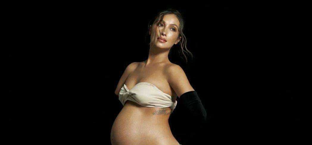 Solenn Heusaff flaunts 39th-week bump with stunning maternity shoot