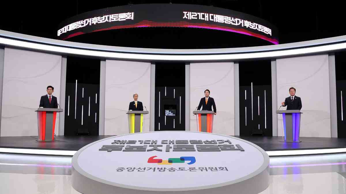 South Korea's presidential candidates face off in fiery debate