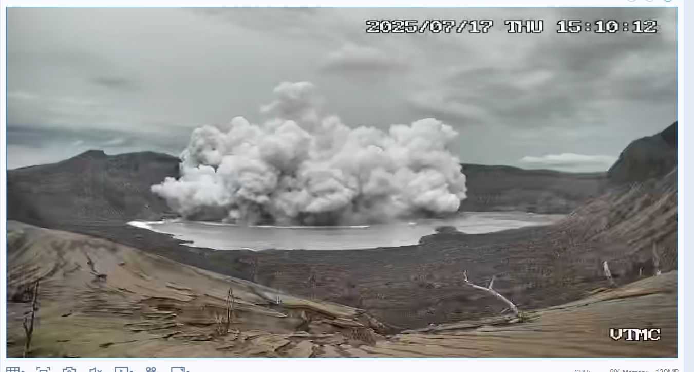 Taal Volcano stays at Alert Level 1 amidst Minor Phreatomagmatic Eruption