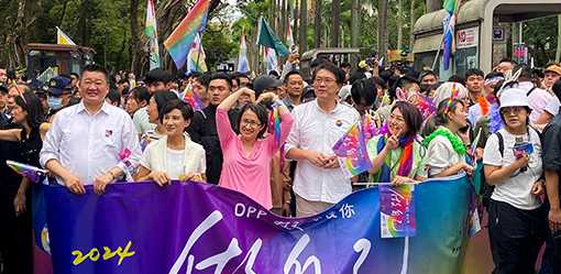 Taiwan vice president, Drag Race winner join big crowds at east Asia's largest Pride march