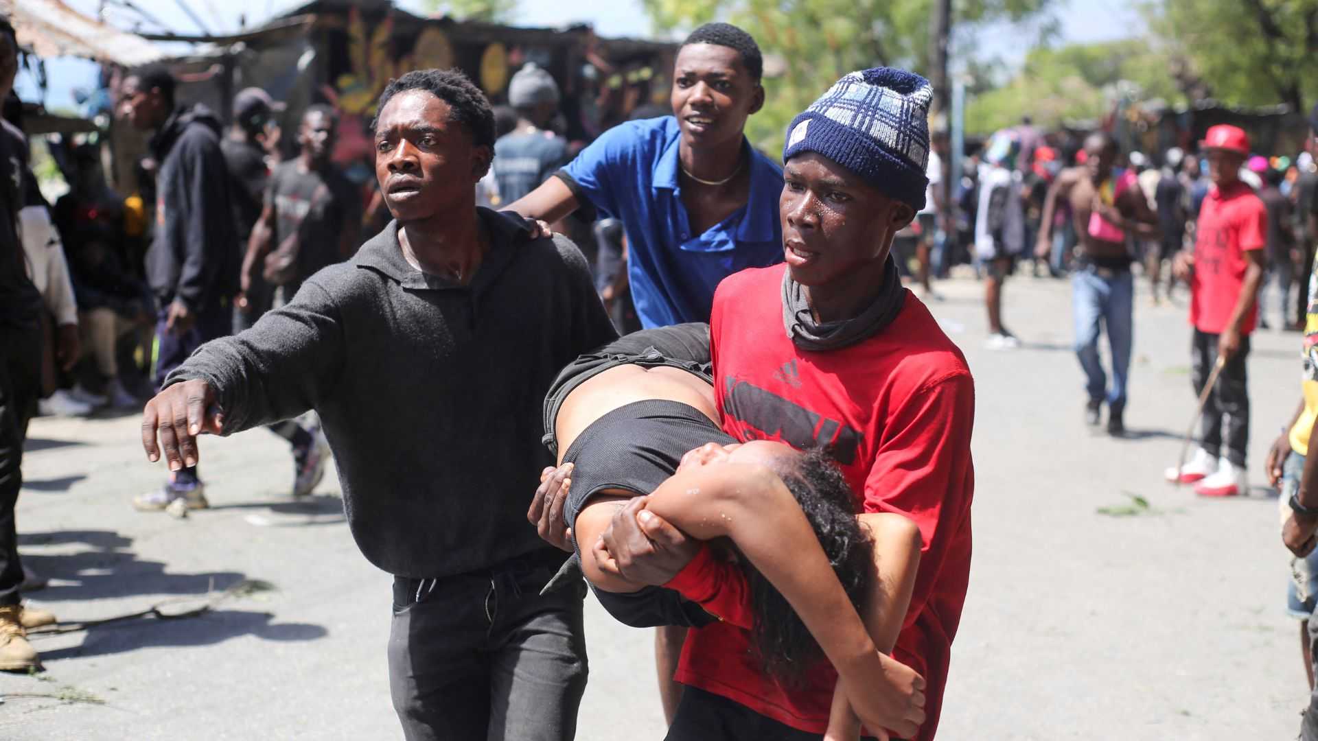 Thousands of Haitians take to streets to protest surging gang violence