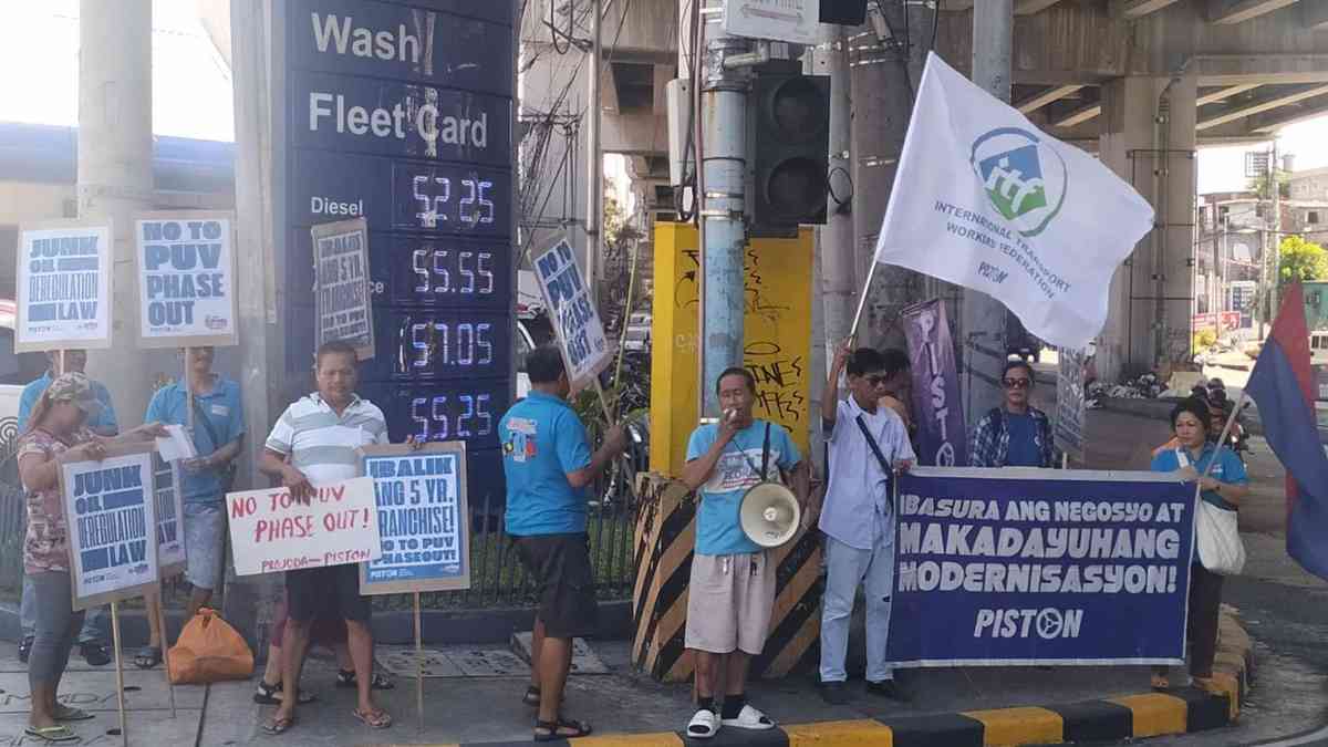PISTON holds second day protest vs NCAP along Quezon City