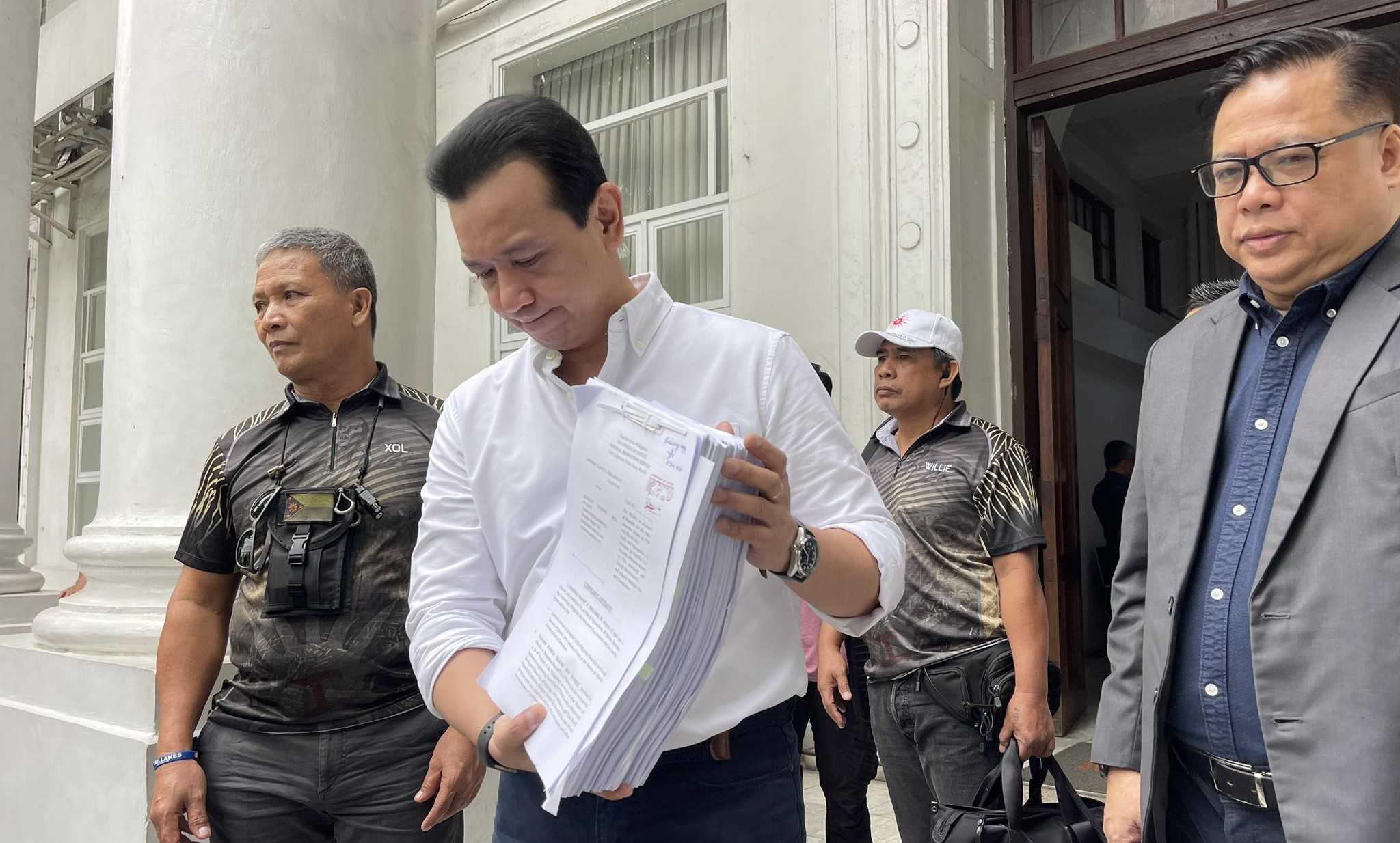 Trillanes files plunder, graft complaint vs. Ex-Pres. Duterte, Go
