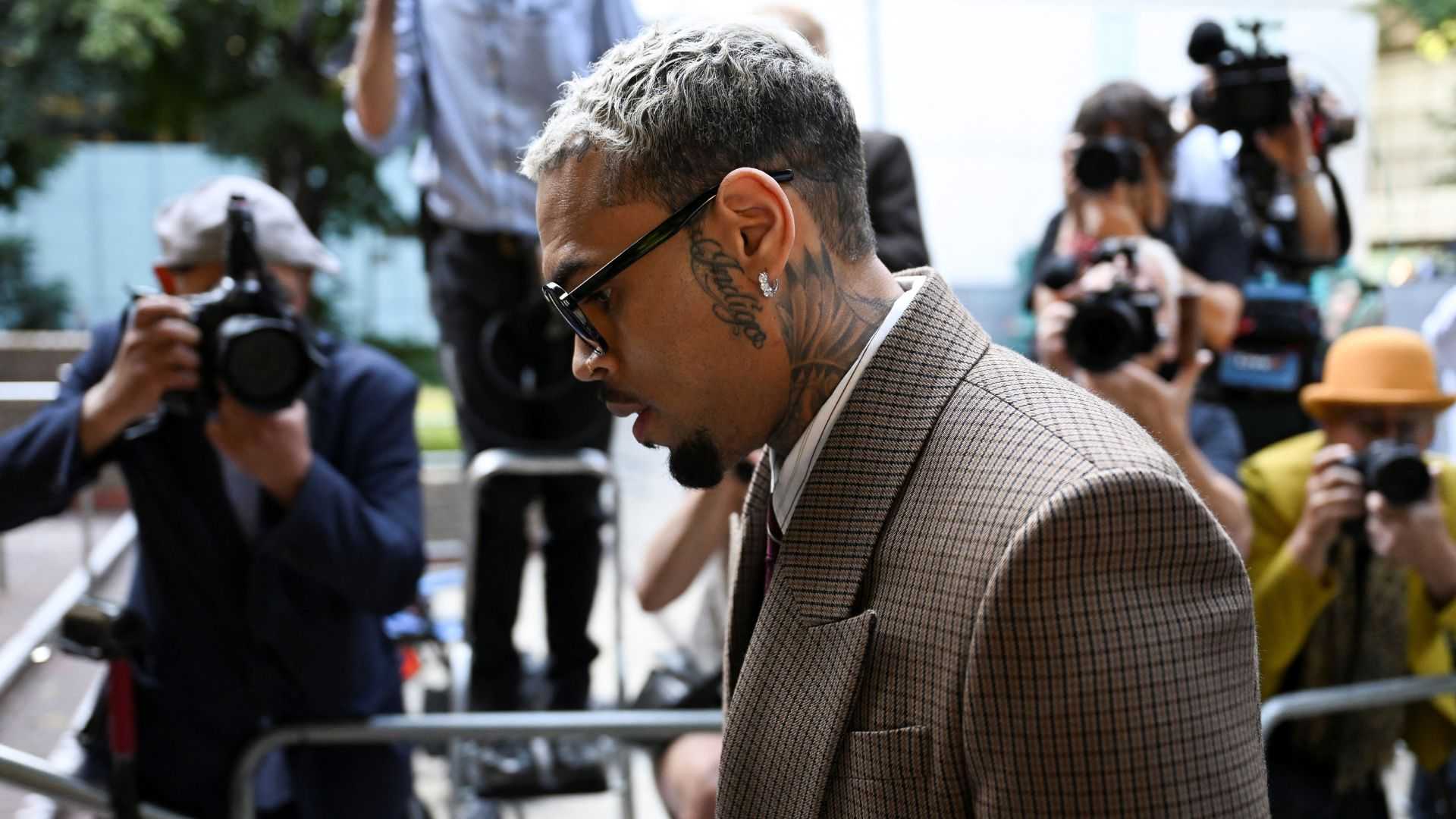 US singer Chris Brown pleads not guilty to lesser assault charge in UK court