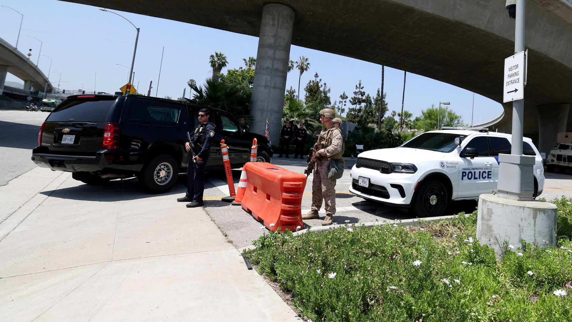 Vance, in Los Angeles, says troops need to stay, blasts Newsom over immigration