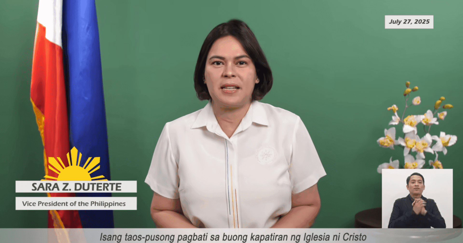 VP Sara Duterte honors INC’s 111th Anniversary