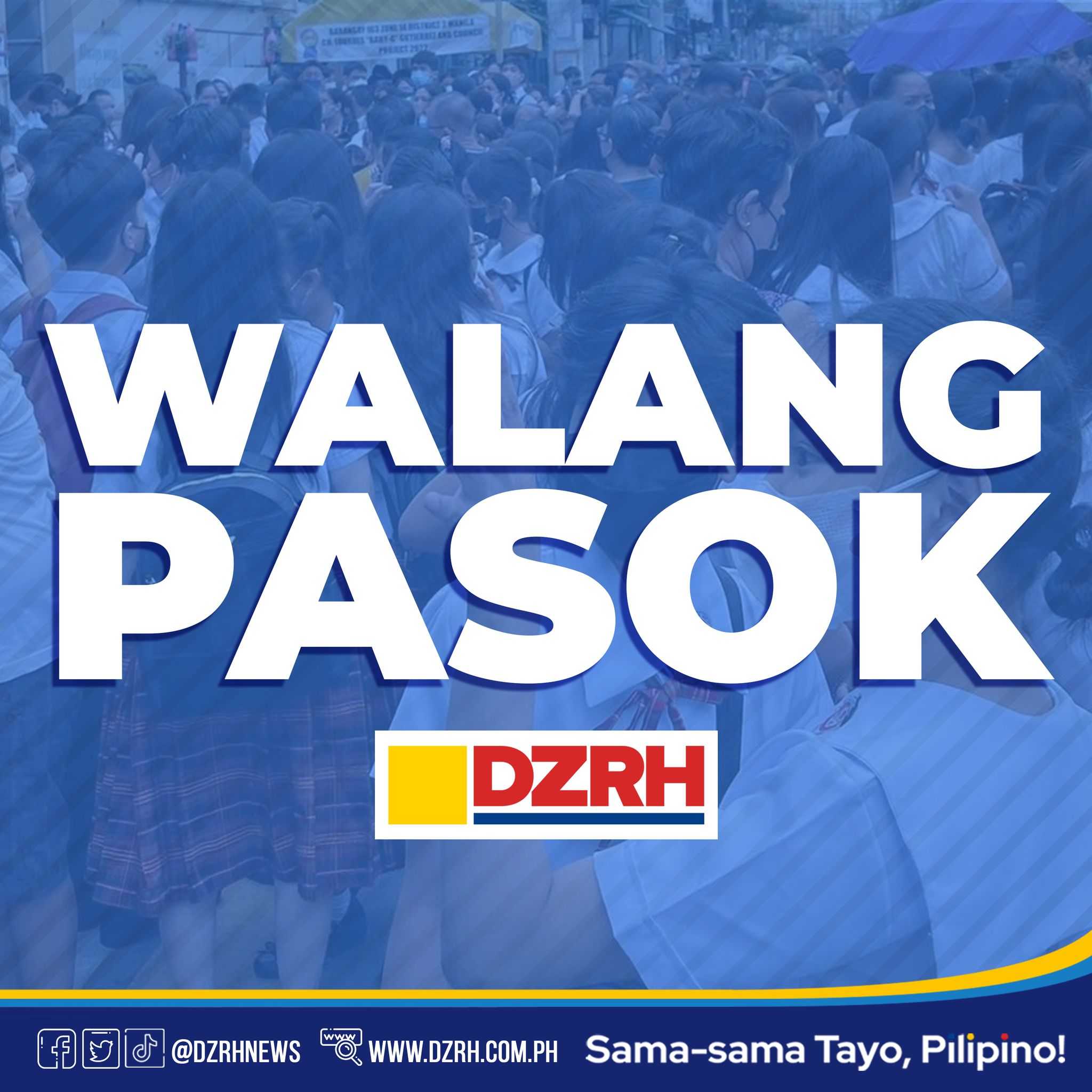 #WalangPasok: Class cancelations on Monday, May 29