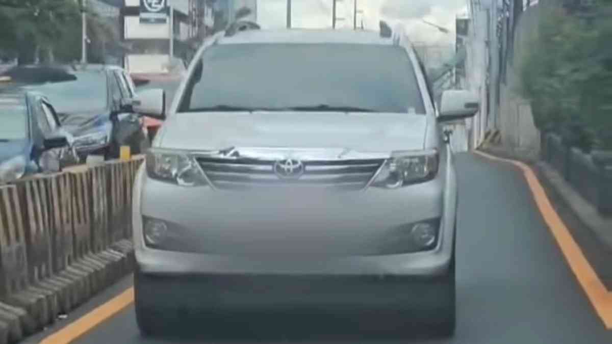White SUV illegally uses EDSA bus, flees authorities; investigation uncovers fake plate