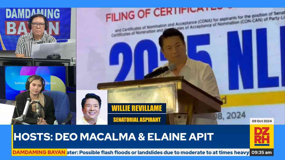 Willie Revillame on Senate bid: 'Minsan mas maganda ang walang alam, basta busilak ang puso sa pagtulong'