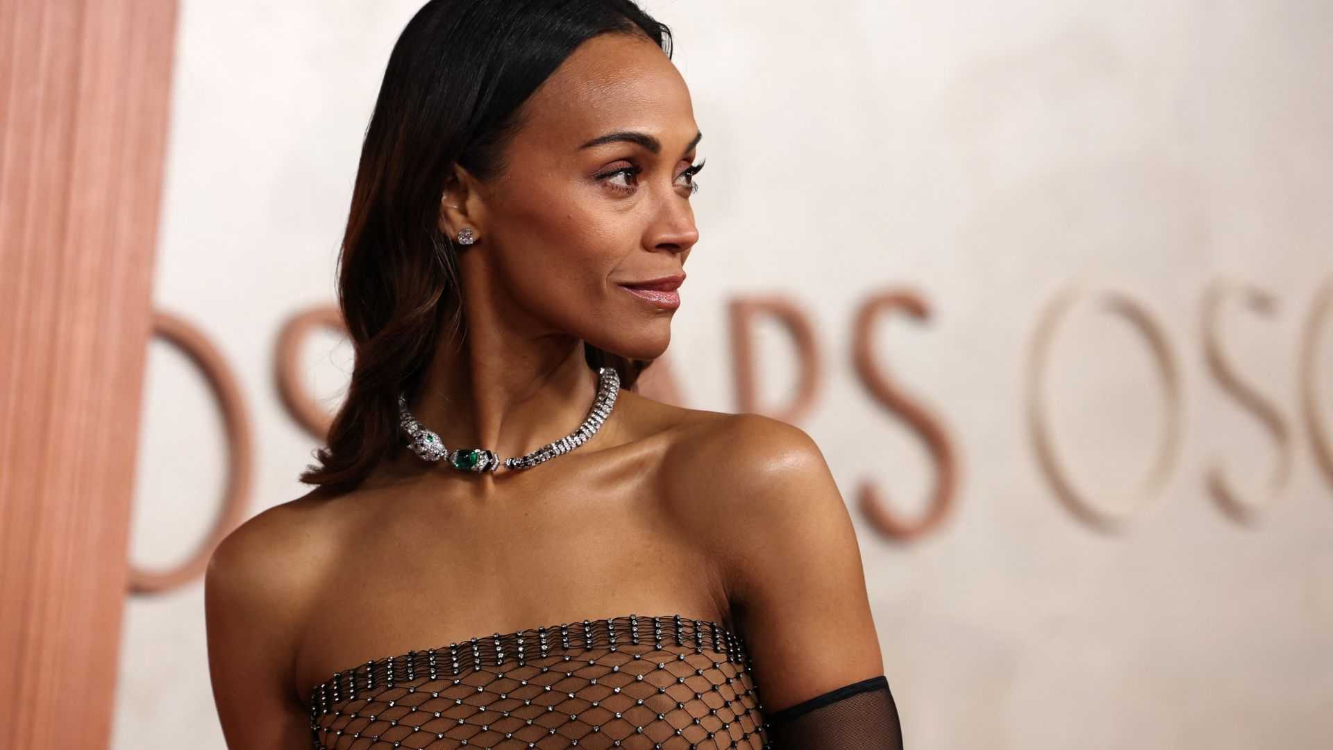 Zoe Saldana wins best supporting actress Oscar for 'Emilia Perez' role